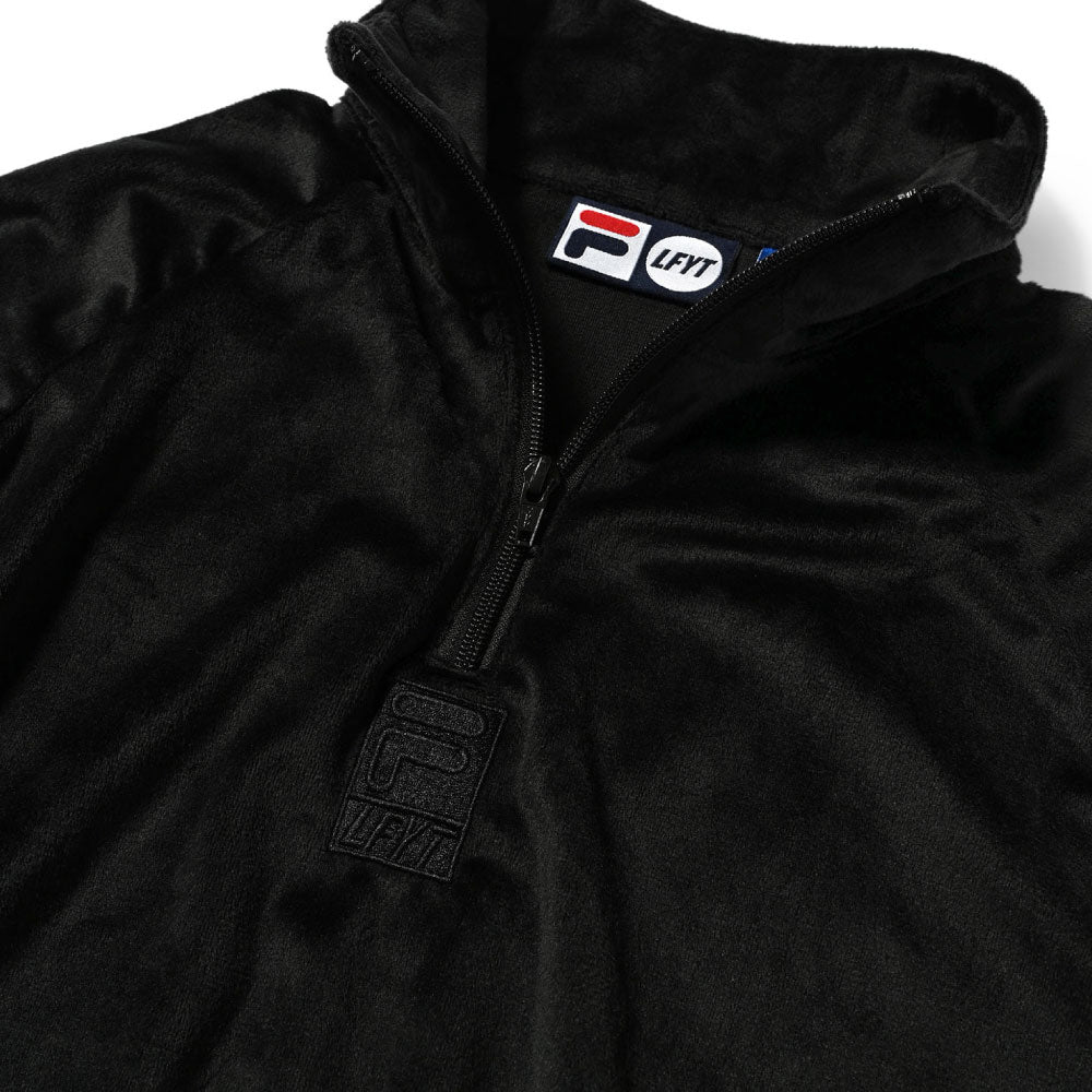 × FILA Heritage Velour Half Zip Pullover Shirt フィラ ハーフ ジップ ベロア プルオーバー シャツ