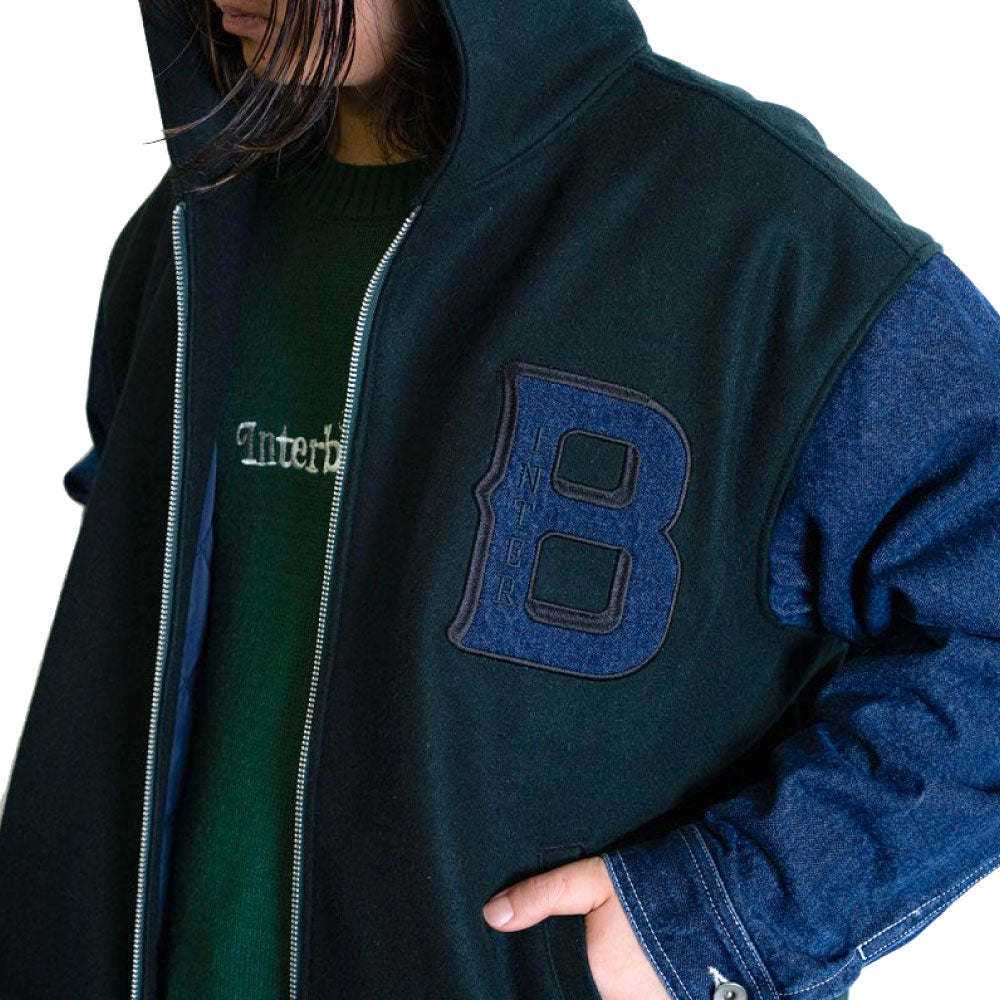 IB Hooded School Jacket メルトン スタジアム ジャケット