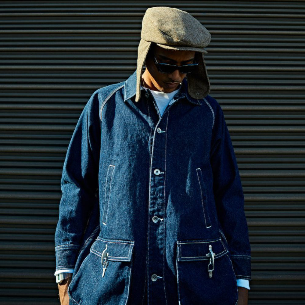 Washed Denim Country Jacket Indigo デニム カバーオール ジャケット