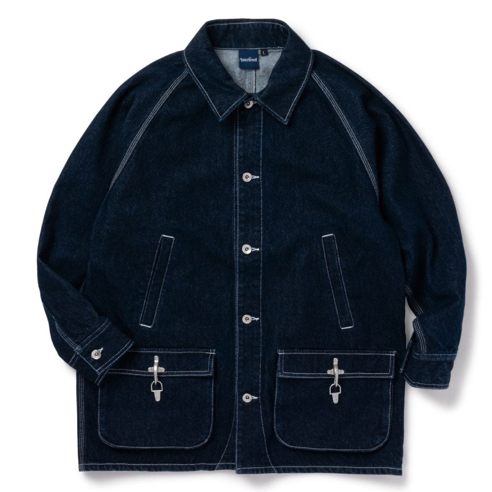 Washed Denim Country Jacket Indigo デニム カバーオール ジャケット