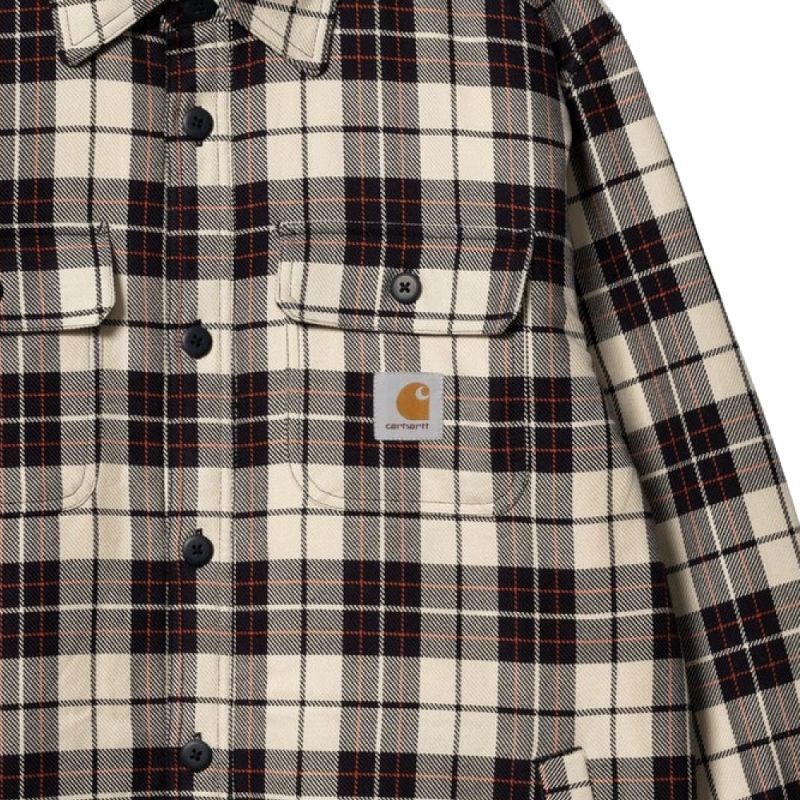 Arden Check Flannel Shirt Jacket BEG フランネル チェック 長袖 シャツ ジャケット