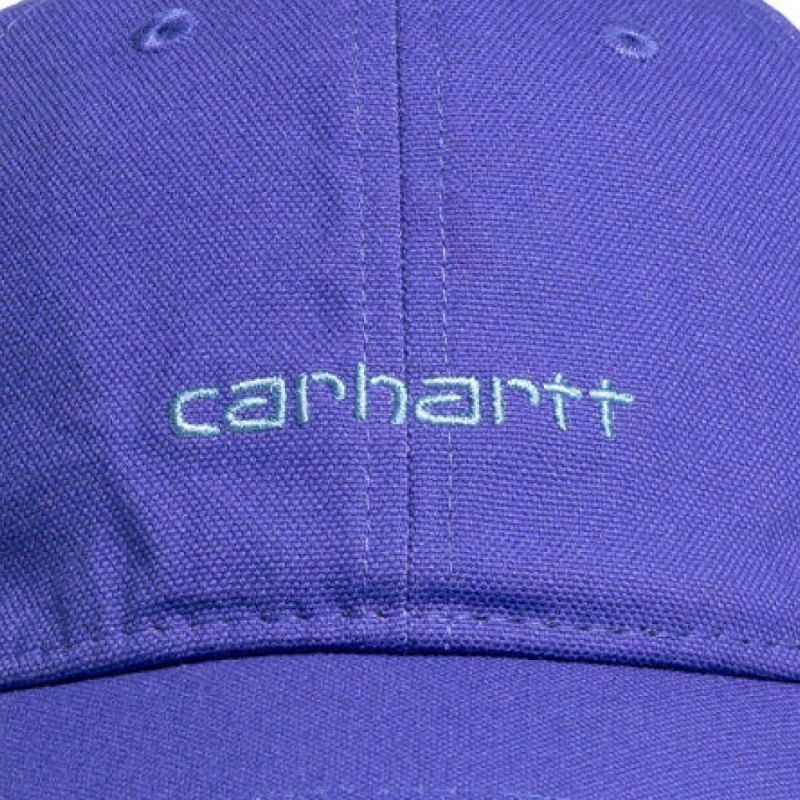 Canvas Script embroidery Cap ロゴ パネル 刺繍 キャップ 帽子