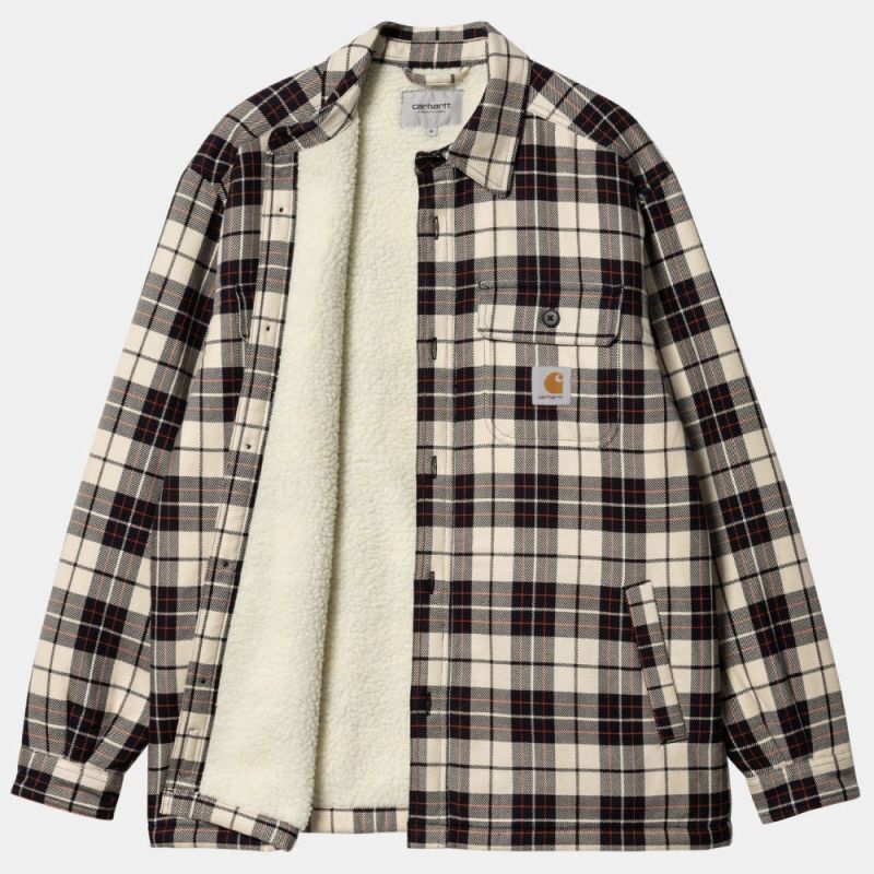 Arden Check Flannel Shirt Jacket BEG フランネル チェック 長袖 シャツ ジャケット
