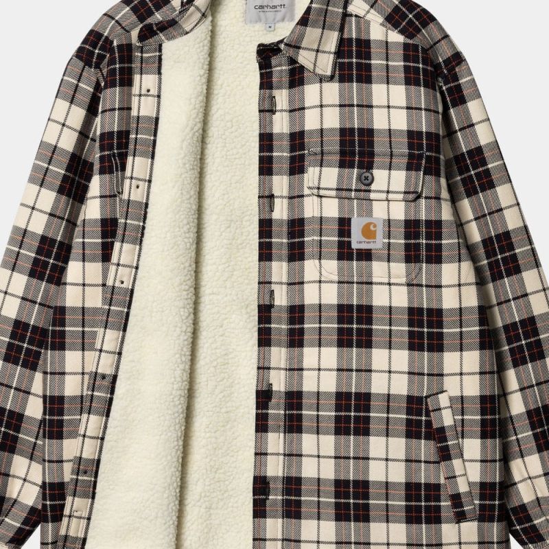 Arden Check Flannel Shirt Jacket BEG フランネル チェック 長袖 シャツ ジャケット