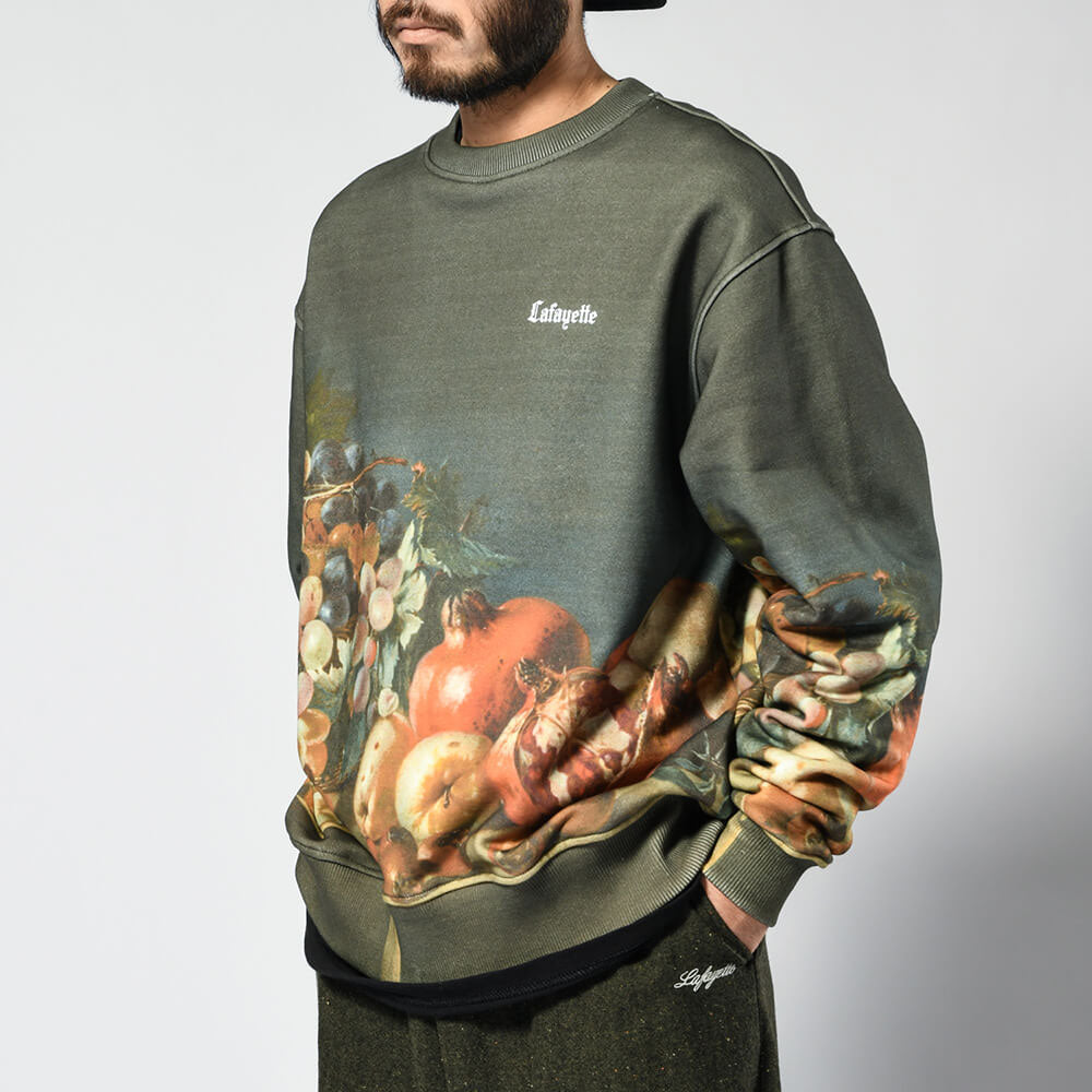 × Prado Museum Still Life With Grapes And Pomegranates Crewneck Sweat プラド ミュージアム クルーネック スウェット