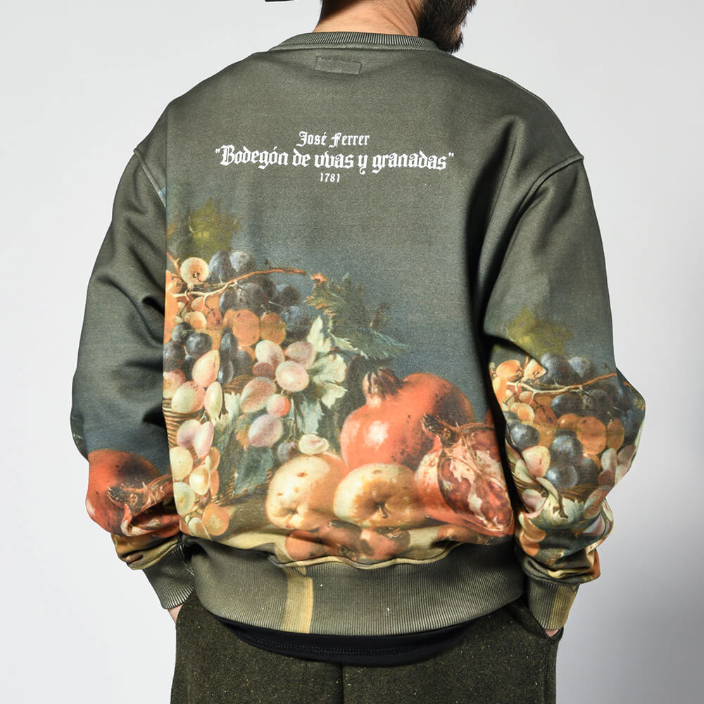 × Prado Museum Still Life With Grapes And Pomegranates Crewneck Sweat プラド ミュージアム クルーネック スウェット
