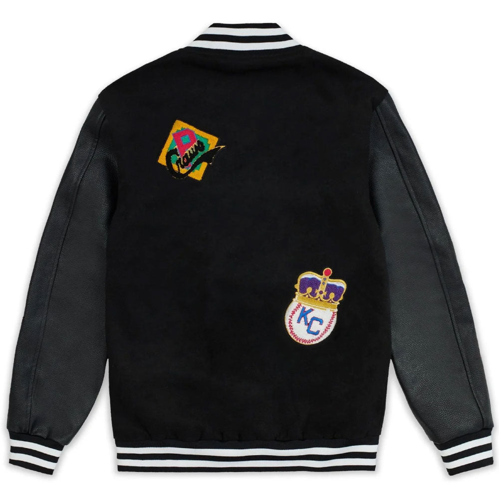 NLBM All Teams Multi Patched Varsity Jacket ニグロリーグ オフィシャル スタジアム ジャケット スタジャン