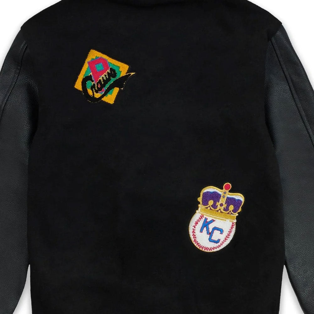 NLBM All Teams Multi Patched Varsity Jacket ニグロリーグ オフィシャル スタジアム ジャケット スタジャン