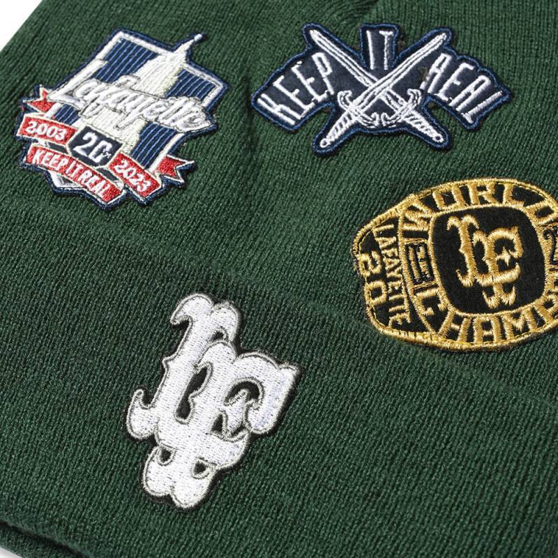 All Over Emblem Long Beanie ロング ワッペン ビーニー 帽子