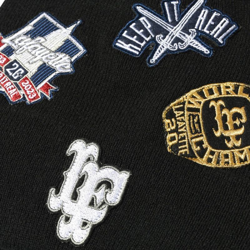 All Over Emblem Long Beanie ロング ワッペン ビーニー 帽子