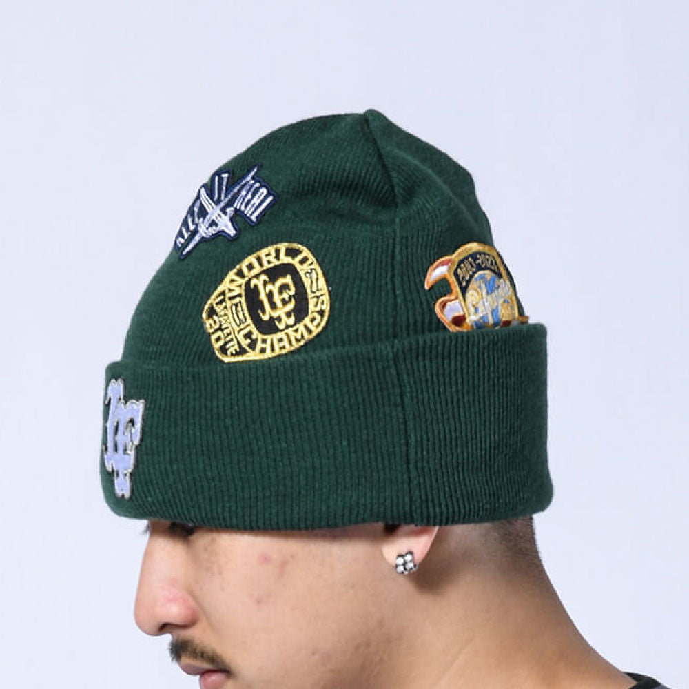 All Over Emblem Long Beanie ロング ワッペン ビーニー 帽子