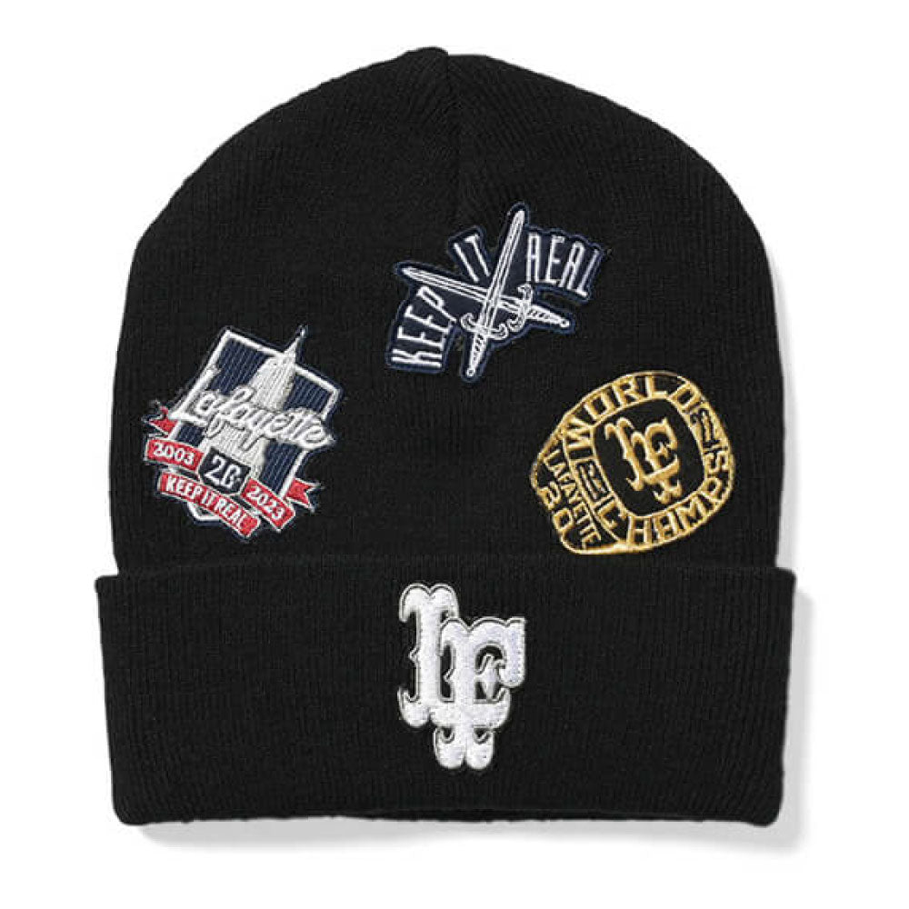 All Over Emblem Long Beanie ロング ワッペン ビーニー 帽子
