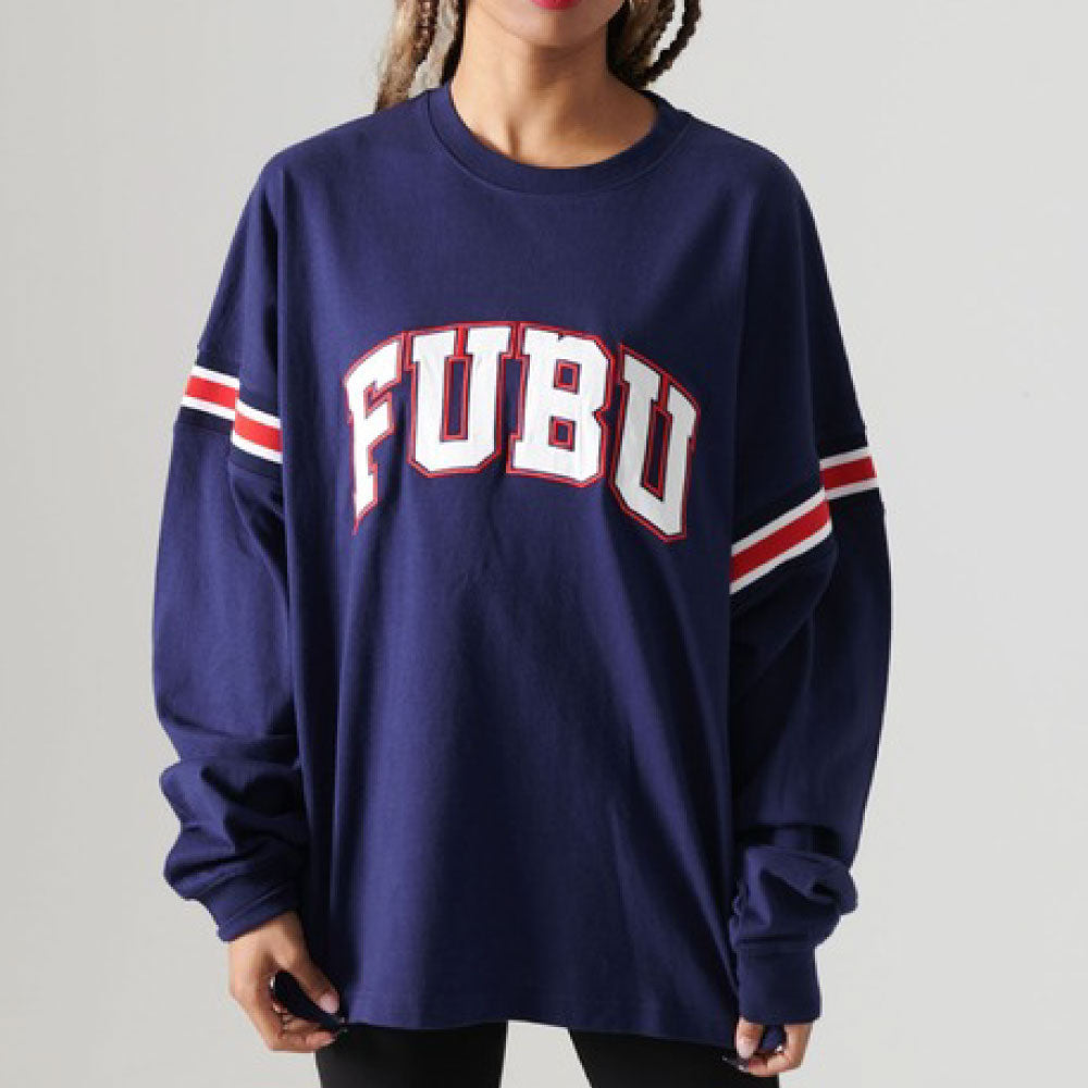 Classic Arch Logo L/S embroidery Tee NVY アーチ ロゴ 長袖 Tシャツ