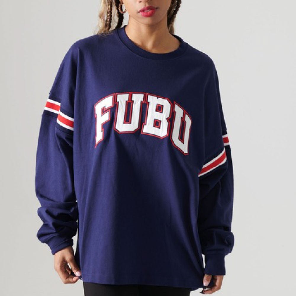 Classic Arch Logo L/S embroidery Tee NVY アーチ ロゴ 長袖 Tシャツ