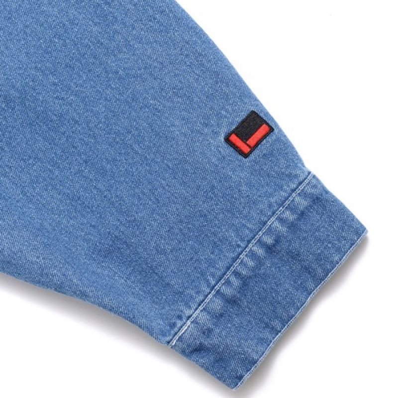 Classic Denim Jacket Light Washed embroidery 刺繍 デニム ジャケット ワッペン