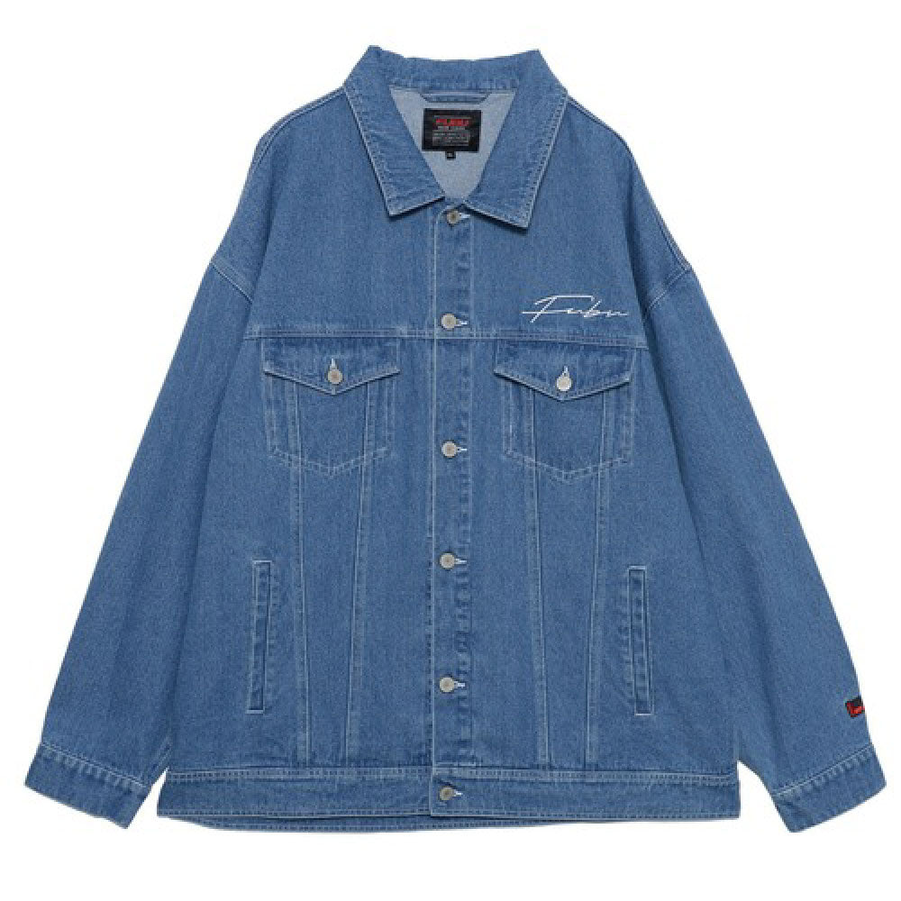 Classic Denim Jacket Light Washed embroidery 刺繍 デニム ジャケット ワッペン