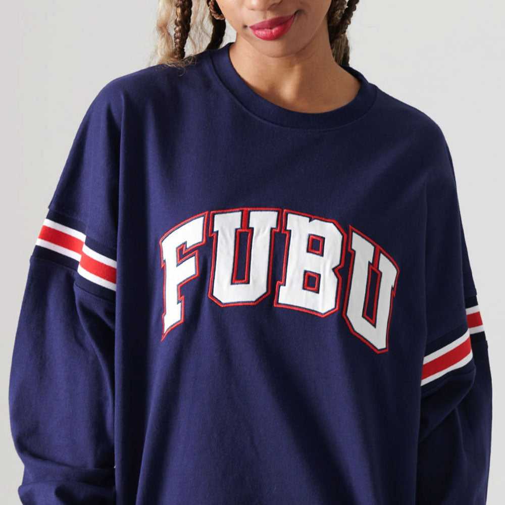 Classic Arch Logo L/S embroidery Tee NVY アーチ ロゴ 長袖 Tシャツ