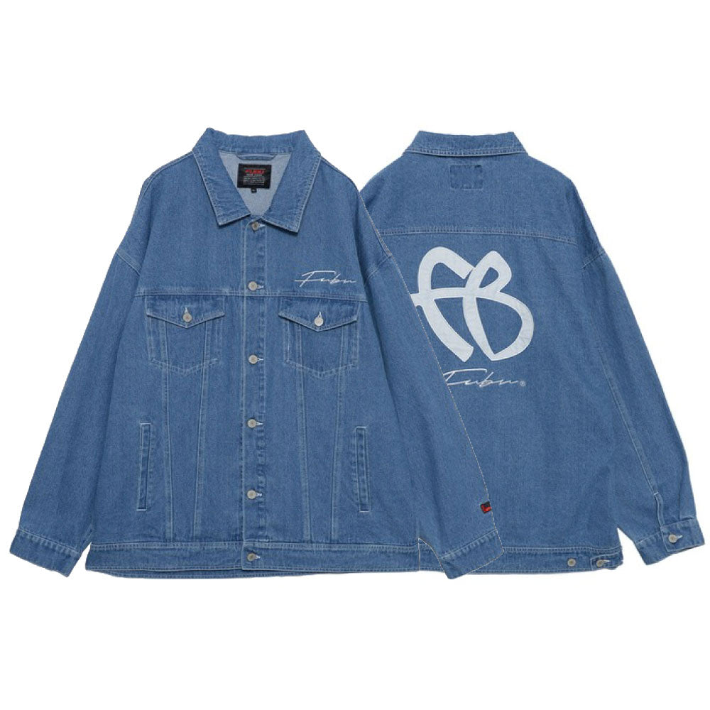 Classic Denim Jacket Light Washed embroidery 刺繍 デニム ジャケット ワッペン