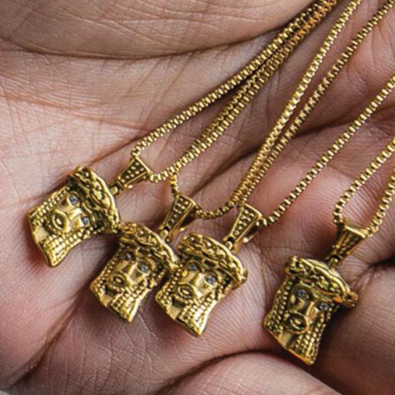 Extra Mini Jesus Chain Necklace Gold エクストラ ミニ ジーザス チェーン ネックレス ゴールド