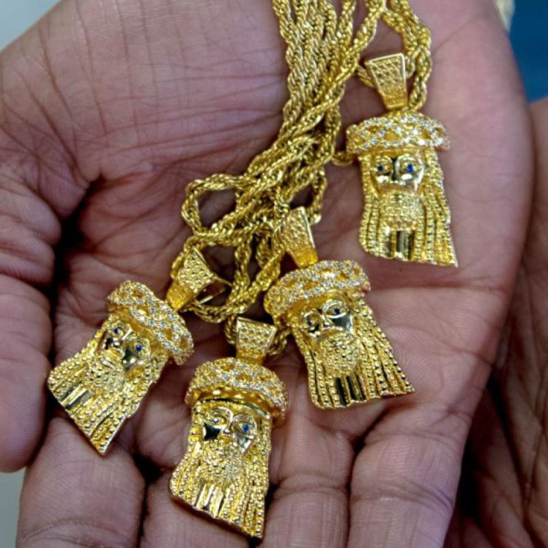 Mini Jesus Rope Chain Necklace ネックレス ジーザス ロープ チェーン ネックレス