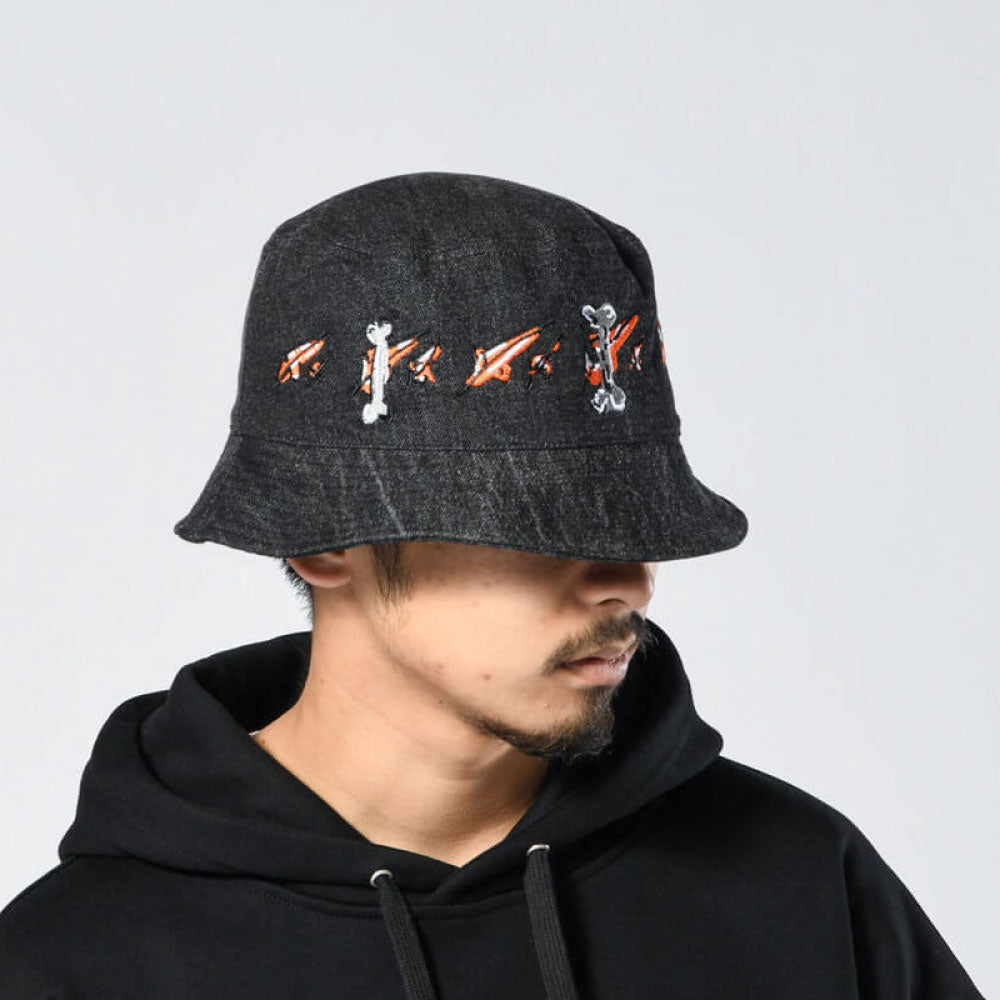 × Kyzer Kiss & Bones Bucket Hat バケット ハット 帽子