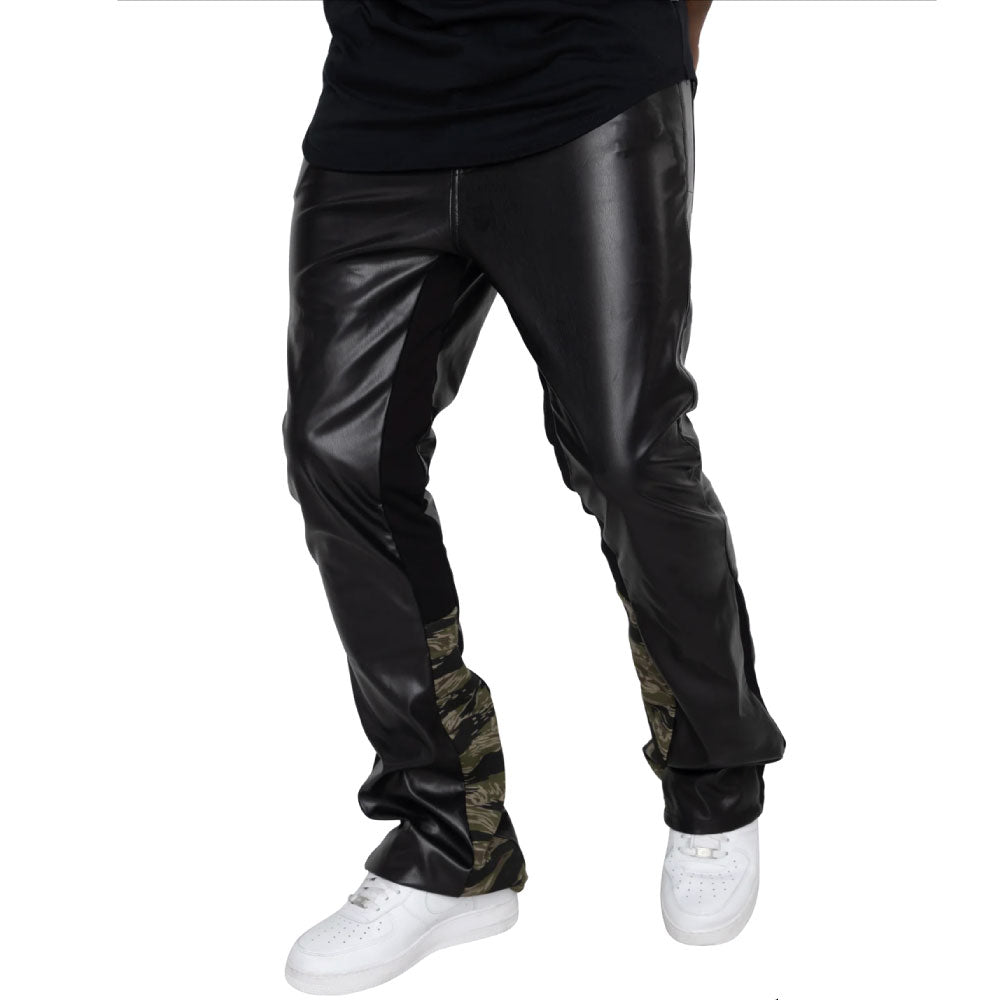 Rambo Flare Leather Pants ヴィーガン レザー フレア パンツ