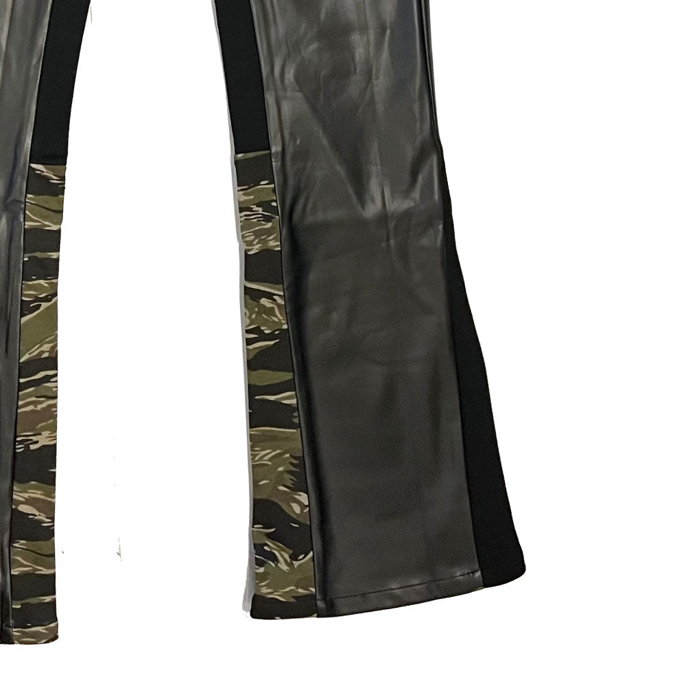Rambo Flare Leather Pants ヴィーガン レザー フレア パンツ