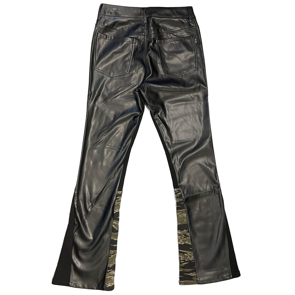 Rambo Flare Leather Pants ヴィーガン レザー フレア パンツ