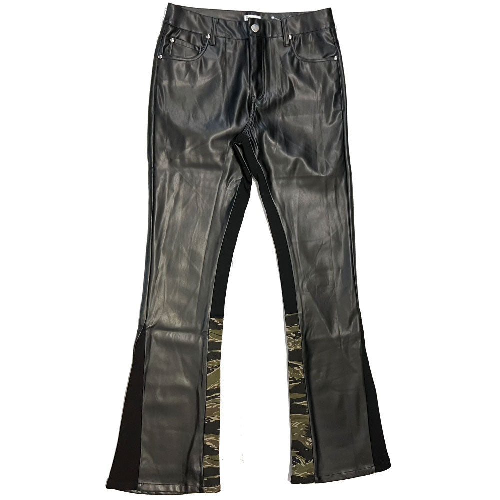 Rambo Flare Leather Pants ヴィーガン レザー フレア パンツ