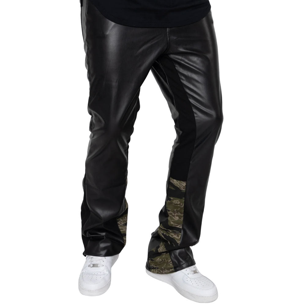 Rambo Flare Leather Pants ヴィーガン レザー フレア パンツ
