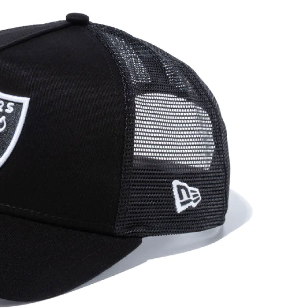 9Forty A-Frame Trucker Las Vegas Raiders Mesh Cap Logo NFL トラッカー ラスベガス レイダース メッシュ キャップ 帽子