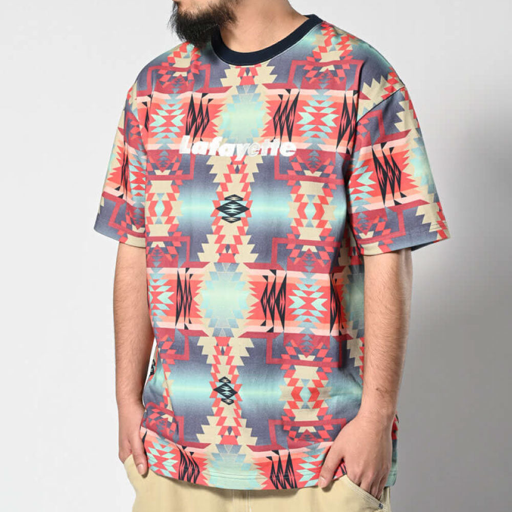 Navajo Native Pattern Lafayette Logo Tee ナバホ ネイティブ ロゴ 半袖 Tシャツ