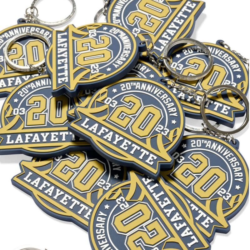 20th Anniversary Emblem Rubber Key Chain キーホルダー チェーン