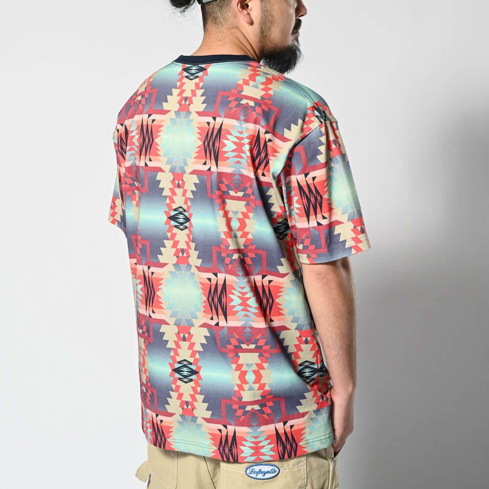 Navajo Native Pattern Lafayette Logo Tee ナバホ ネイティブ ロゴ 半袖 Tシャツ