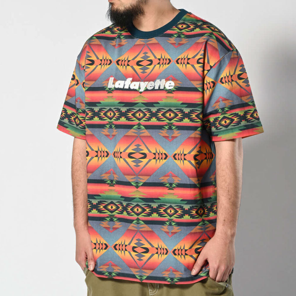 Navajo Native Pattern Lafayette Logo Tee ナバホ ネイティブ ロゴ 半袖 Tシャツ