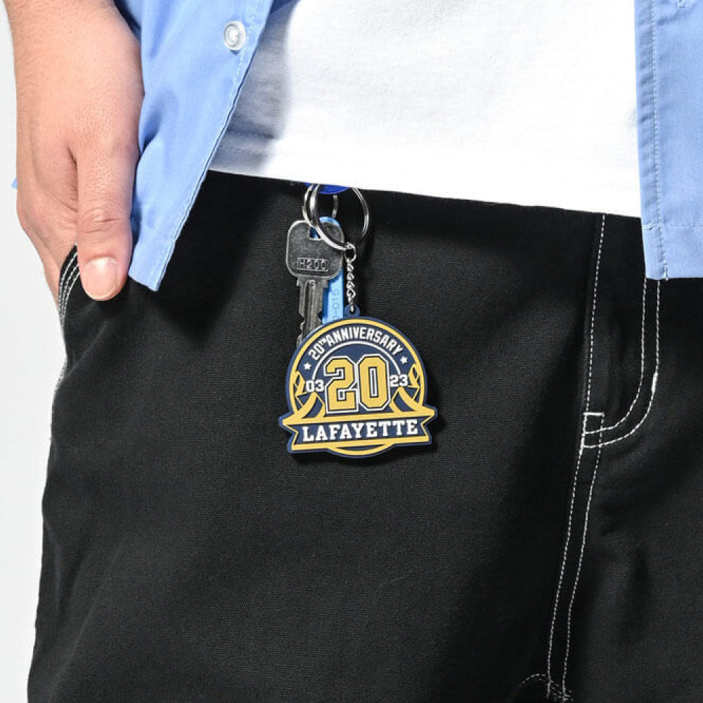 20th Anniversary Emblem Rubber Key Chain キーホルダー チェーン
