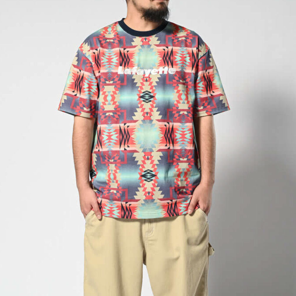 Navajo Native Pattern Lafayette Logo Tee ナバホ ネイティブ ロゴ 半袖 Tシャツ