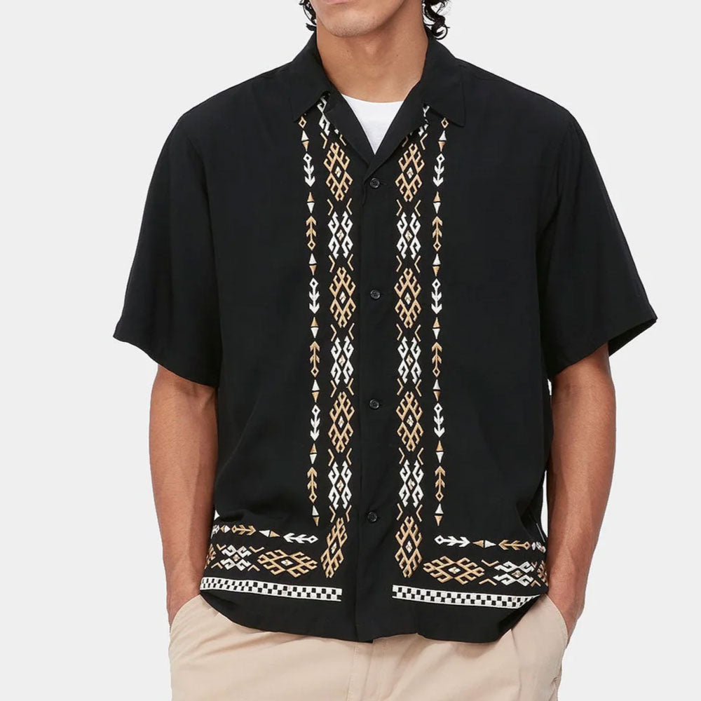 Coba S/S embroidery Shirt 半袖 刺繍 シャツ