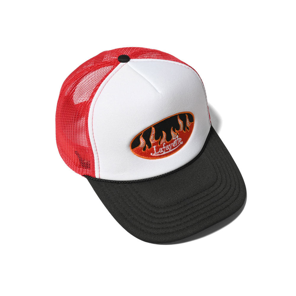 Fire Logo Trucker Cap ファイヤー ロゴ トラッカー メッシュ キャップ 帽子