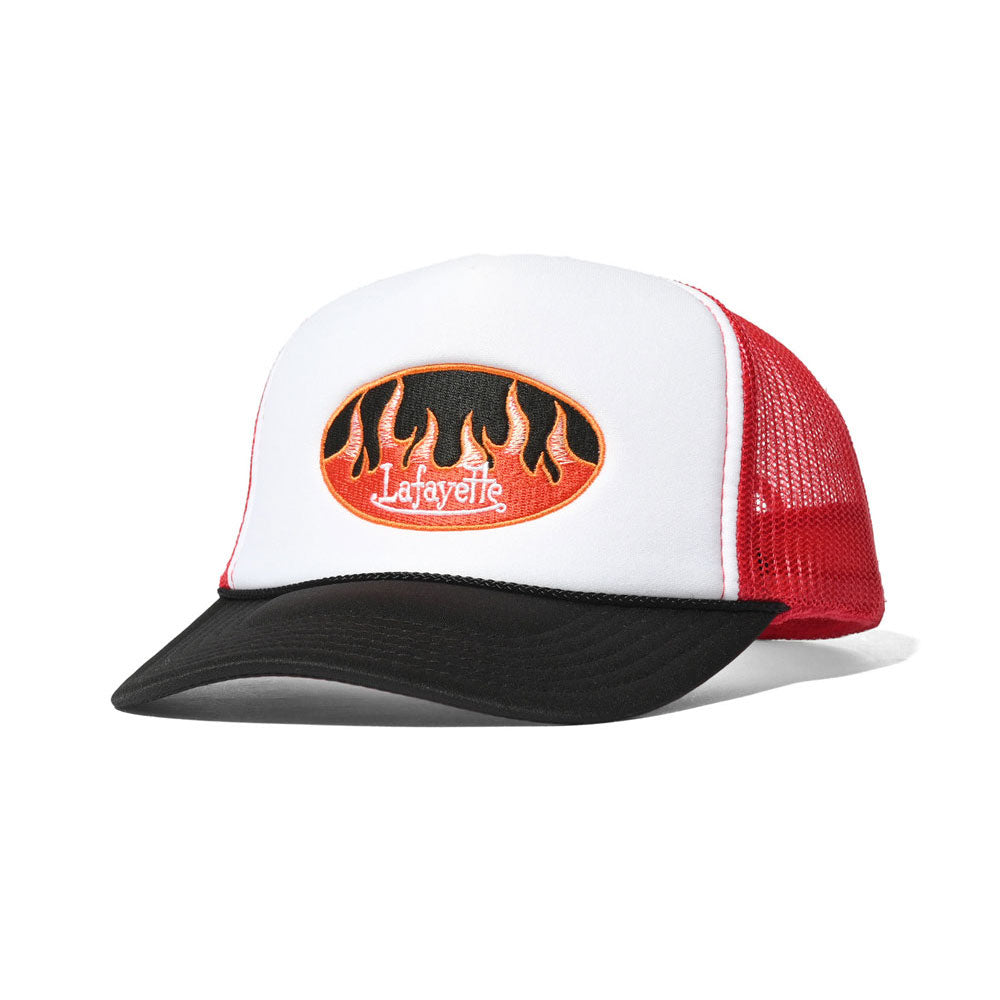 Fire Logo Trucker Cap ファイヤー ロゴ トラッカー メッシュ キャップ 帽子