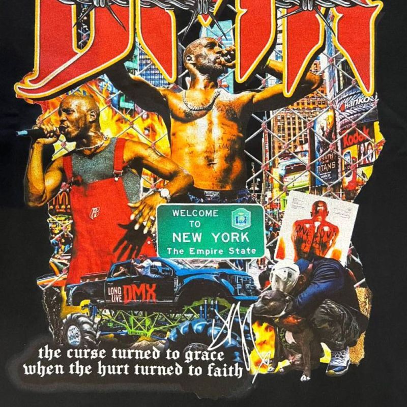 DMX S/S Music Rap Tee 半袖 ヘヴィーウェイト ミュージック Tシャツ