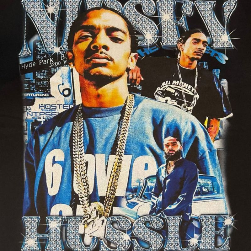 Nipsey Hussle S/S Music Rap Tee 半袖 二プシーハッスル ヘヴィーウェイト ミュージック Tシャツ