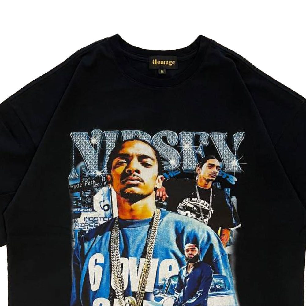 Nipsey Hussle S/S Music Rap Tee 半袖 二プシーハッスル ヘヴィーウェイト ミュージック Tシャツ