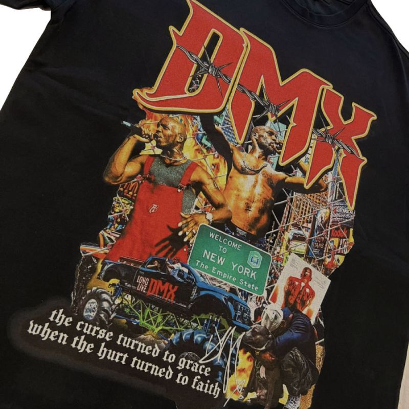 DMX S/S Music Rap Tee 半袖 ヘヴィーウェイト ミュージック Tシャツ