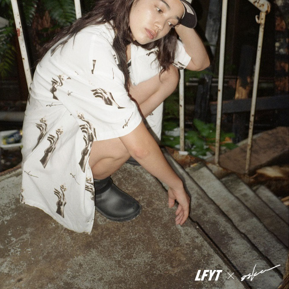 × 8ska S/S Bee and Hands Shirt ハチスカ 半袖 開襟 シャツ