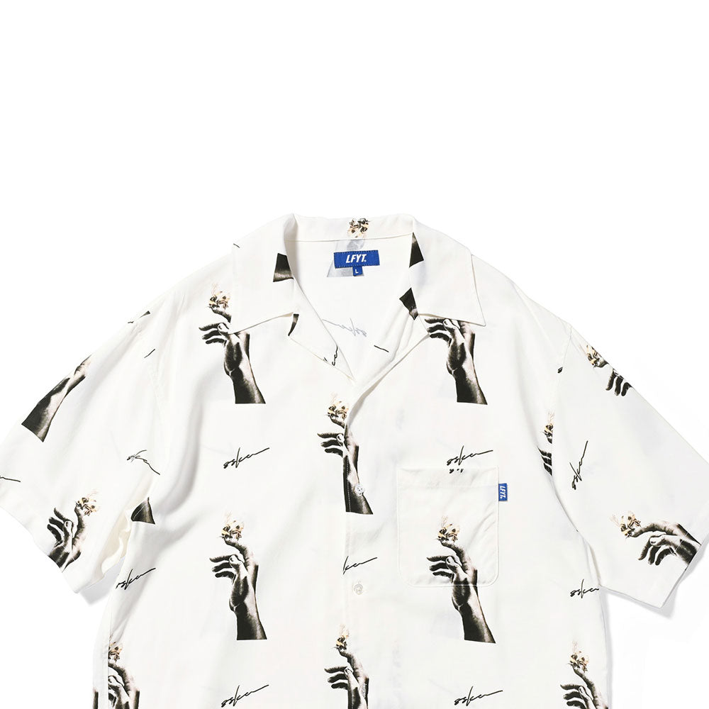 × 8ska S/S Bee and Hands Shirt ハチスカ 半袖 開襟 シャツ