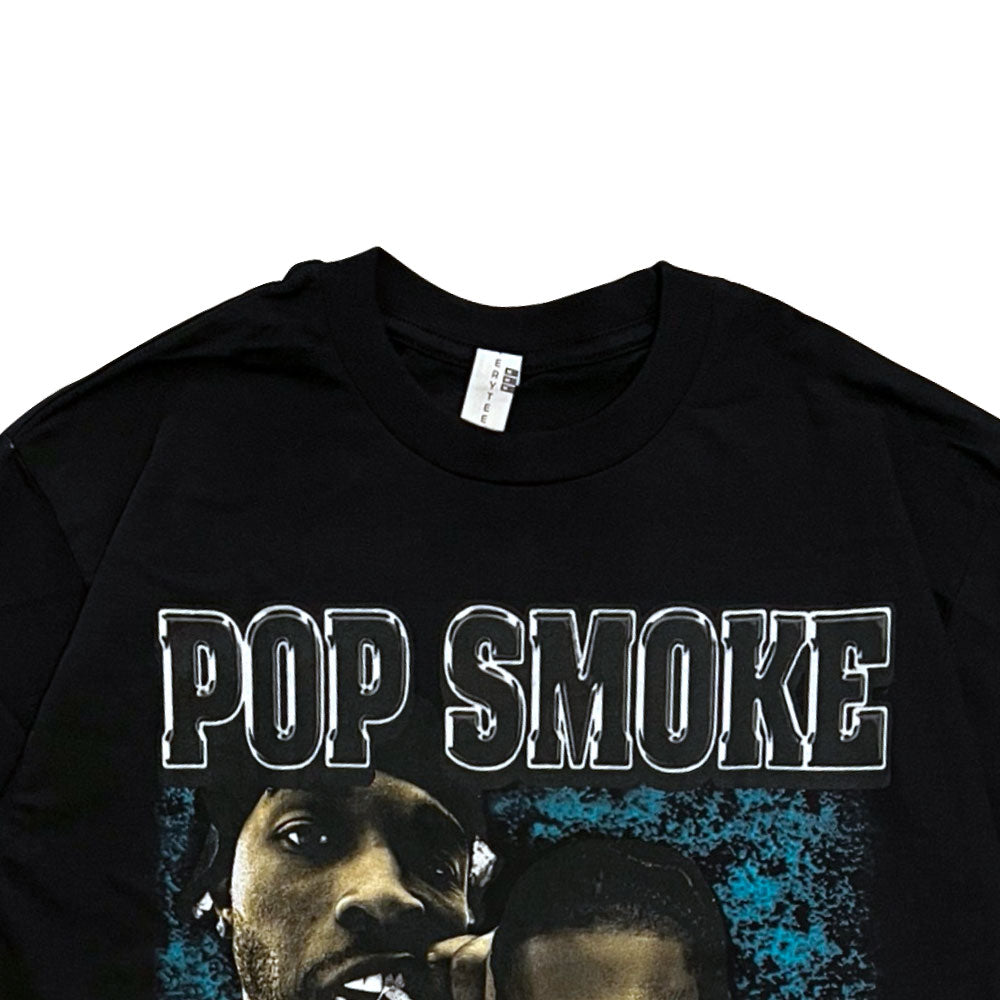 Music S/S Official Rap Tee Pop Smoke Photo オフィシャル ポップスモーク フォト 半袖 Tシャツ