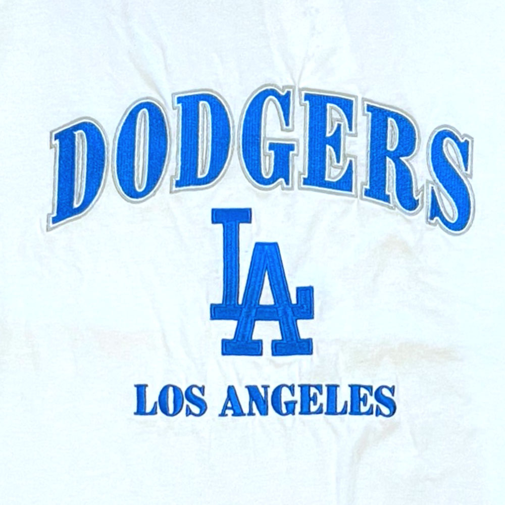 X Los Angeles Dodgers embroidery Logo S/S Tee ロサンゼルス ドジャース 半袖 刺繍 Tシャツ 公式 Official