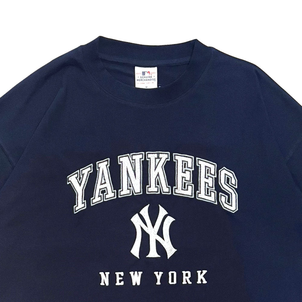 X New York Yankees embroidery Logo S/S Tee ニューヨーク ヤンキース 半袖 刺繍 Tシャツ 公式 Official