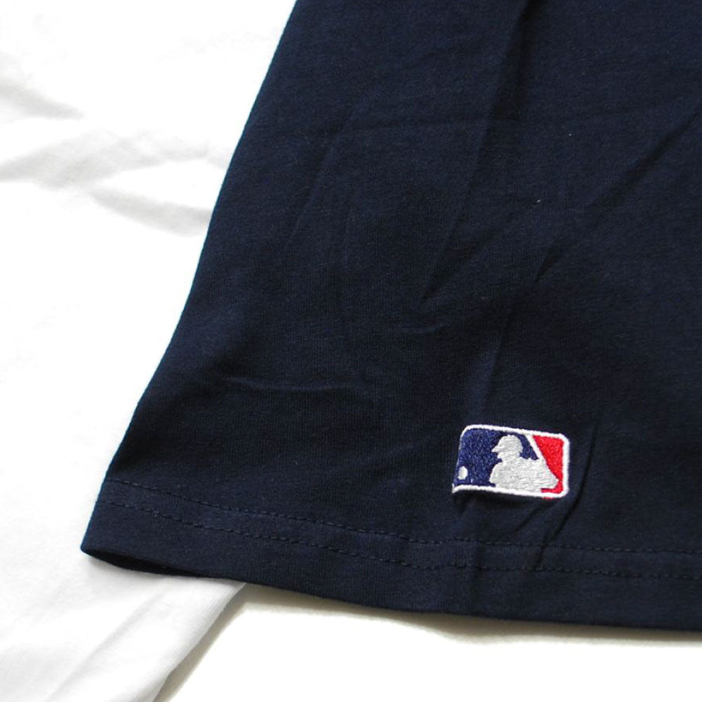 X New York Yankees Script Logo Raglan S/S Tee ニューヨーク ヤンキース 半袖 ラグラン Tシャツ 公式 Official
